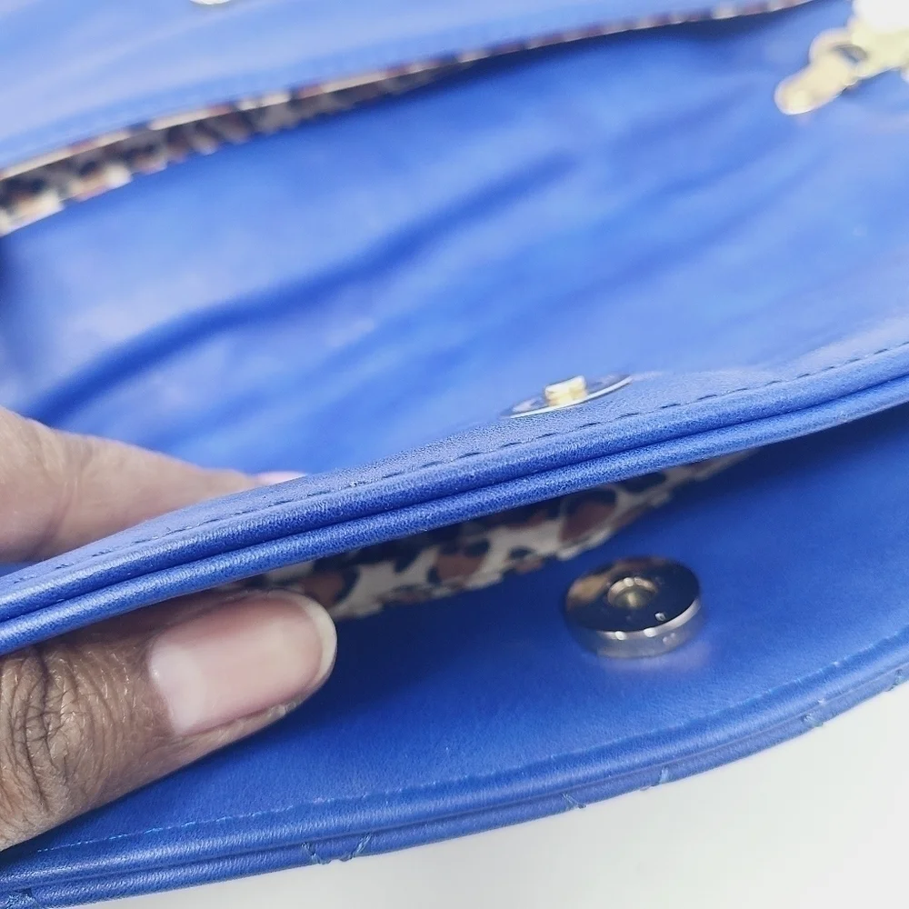 Urban Expressions | Women's Royal Blue Fold Front Crossbody Bag (One Size)